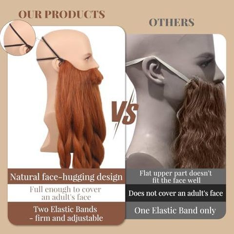 Realistic Novelty Viking Dwarf Pre-Styled Braided Synthetic view 5