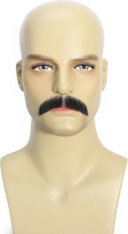 Realistic Full Hand Tied Invisible Lace Fake Beard & Goa view 4