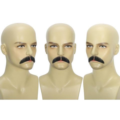 Fake Mustache Straight Mustache Human Hair Straight Beard In view 6