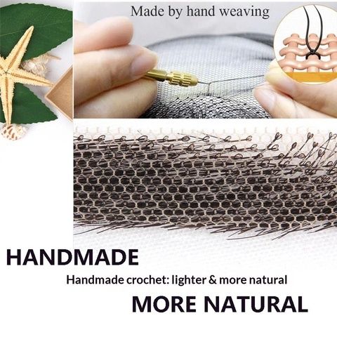100% Human Hair Stick-on Eyebrows Invisible Lace Base Hand-T view 5